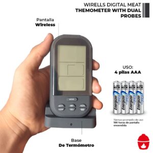 Termometro Digital Wireless para Carnes y parrillas 3