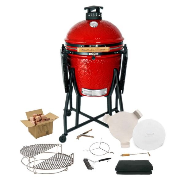 Large Kamado Andino Rojo - Profesional